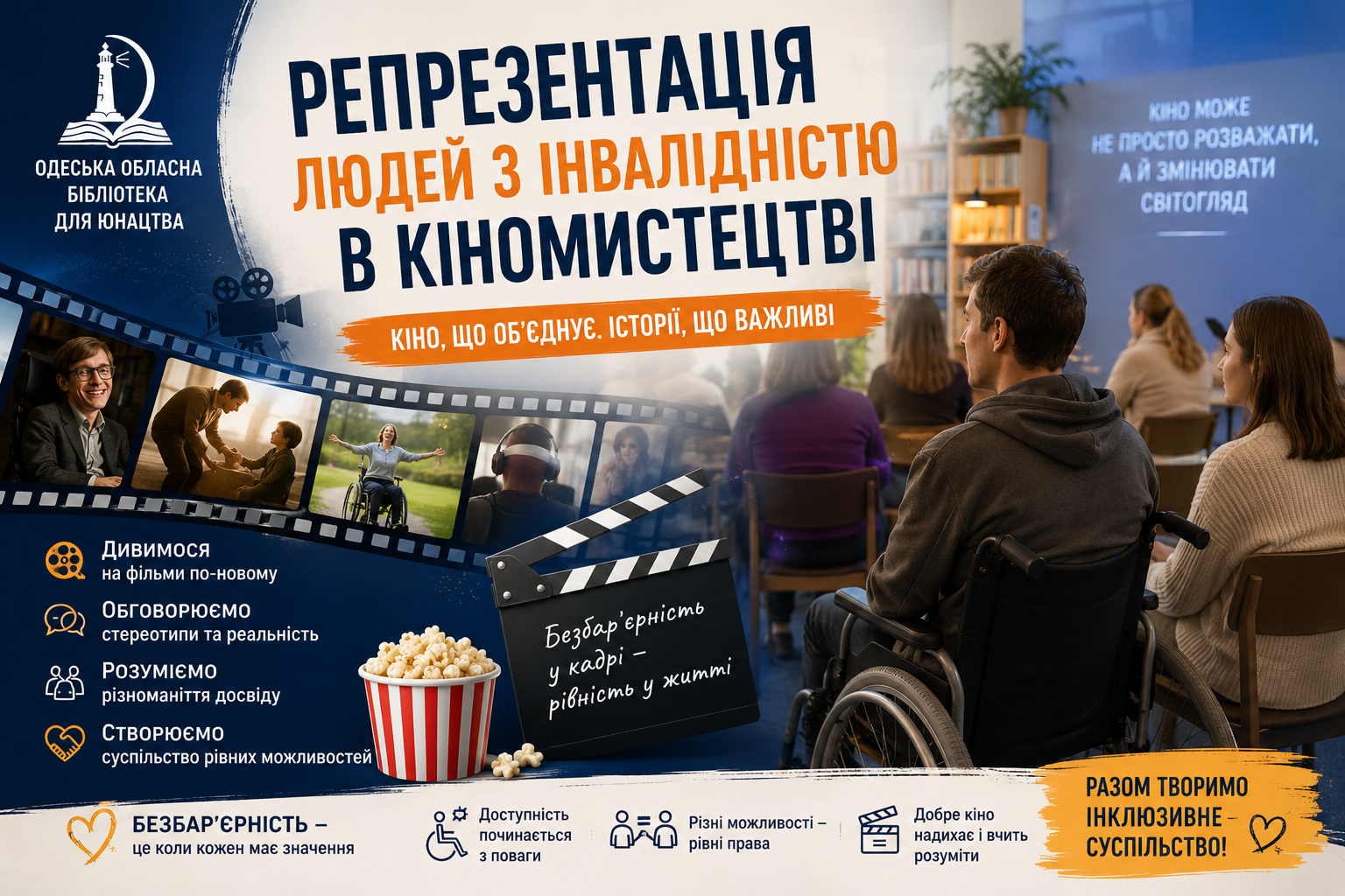 Кіно без бар’єрів: розмова про репрезентацію та рівність