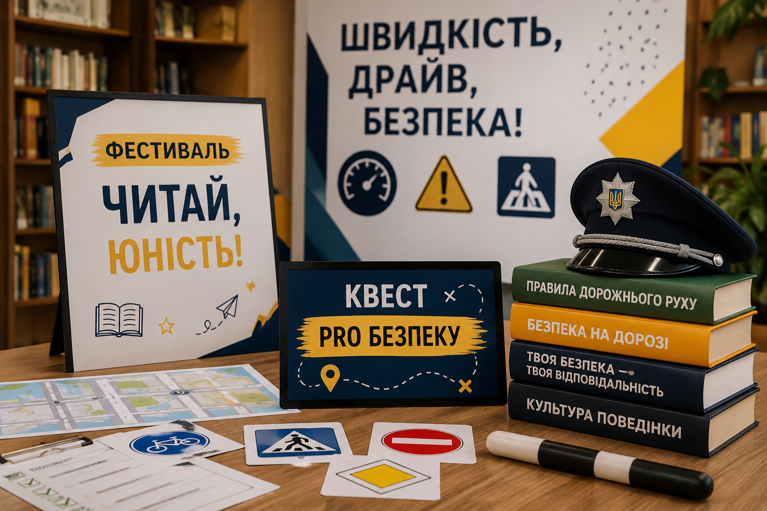 «Pro безпеку»: квест із патрульною поліцією в бібліотеці