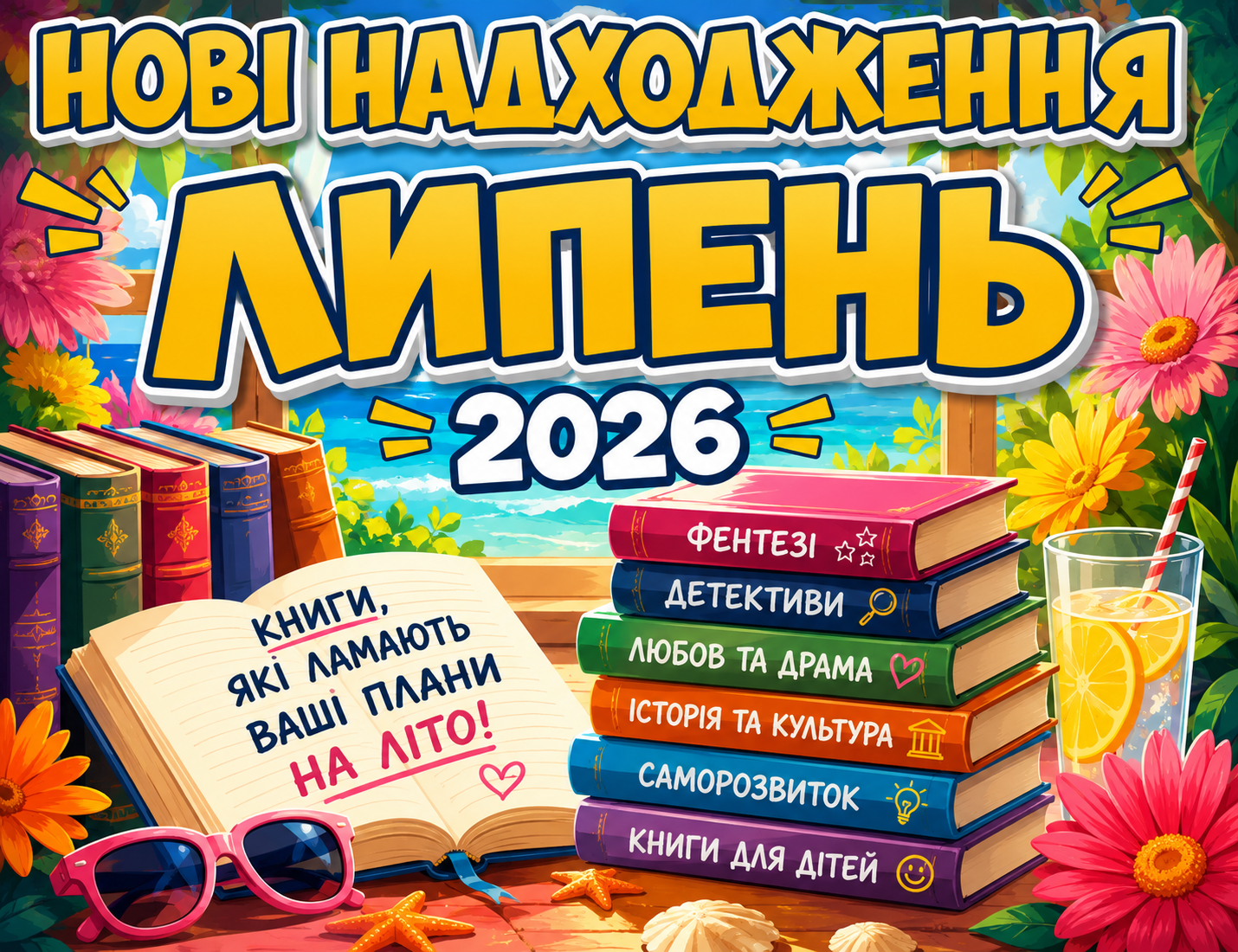 нові надходження до бібліотеки в липні 2026