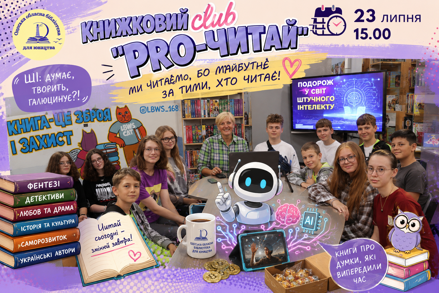Штучний інтелект, міфи та книжкові передбачення: «Pro-читай» повертається!